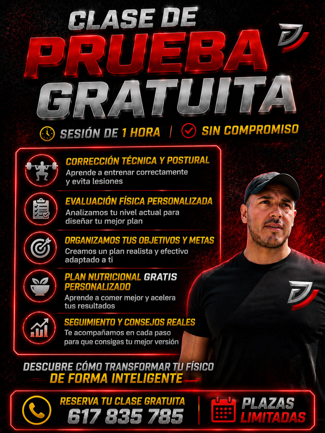 entrenador personal clase de prueba gratis